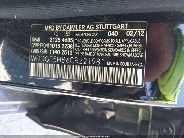 2012 MERCEDES-BENZ C 350 SPORT