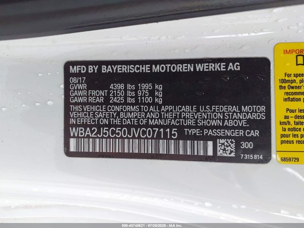 2018 BMW M240I