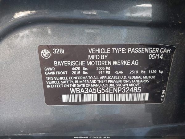 2014 BMW 328I SA