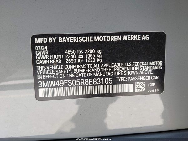 2024 BMW M340I