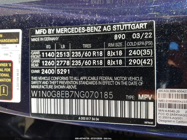 2022 MERCEDES-BENZ GLC 300 4MATIC SUV