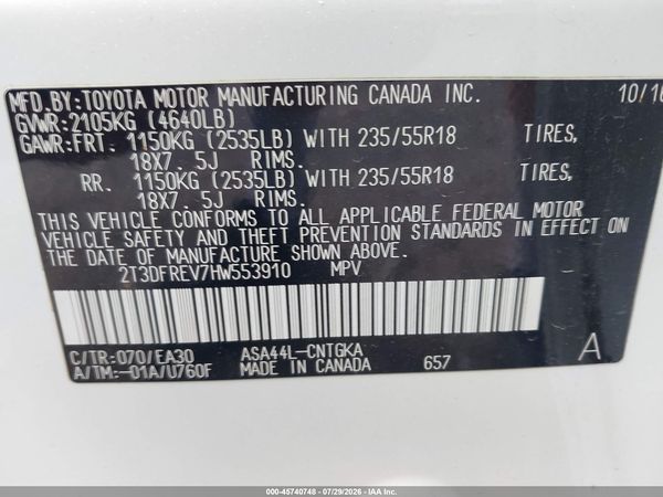 2017 TOYOTA RAV4 LIMITED