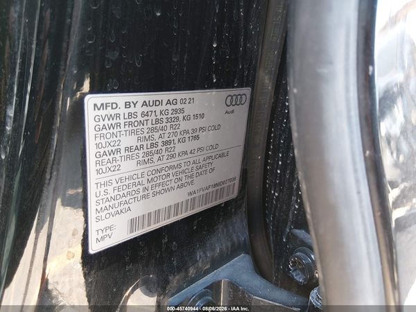 2021 AUDI Q8