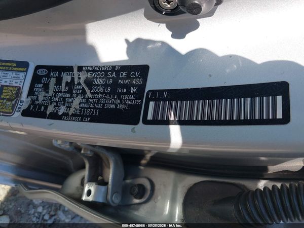 2017 KIA FORTE LX