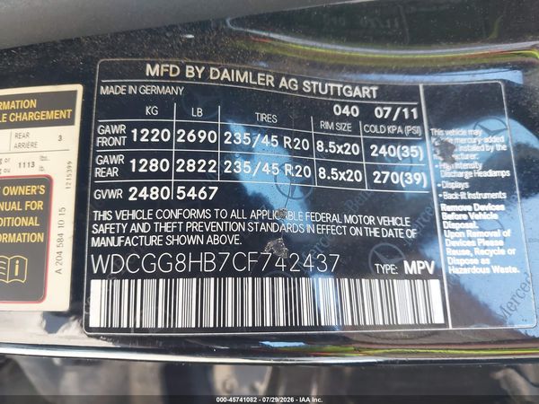 2012 MERCEDES-BENZ GLK 350 4MATIC
