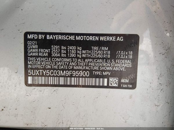 2021 BMW X3 XDRIVE30I