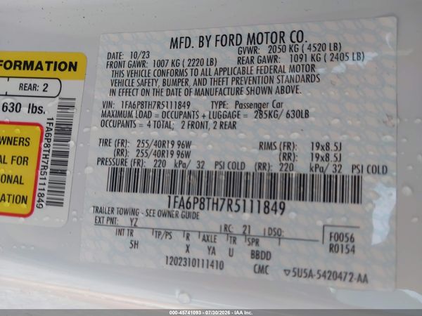 2024 FORD MUSTANG