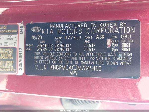 2021 KIA SPORTAGE LX