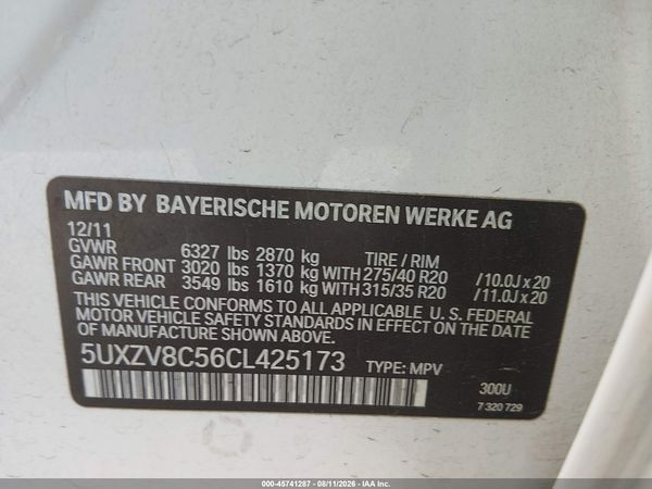 2012 BMW X5 XDRIVE50I