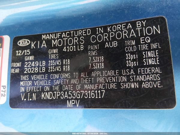 2016 KIA SOUL +