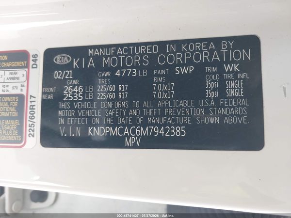 2021 KIA SPORTAGE LX