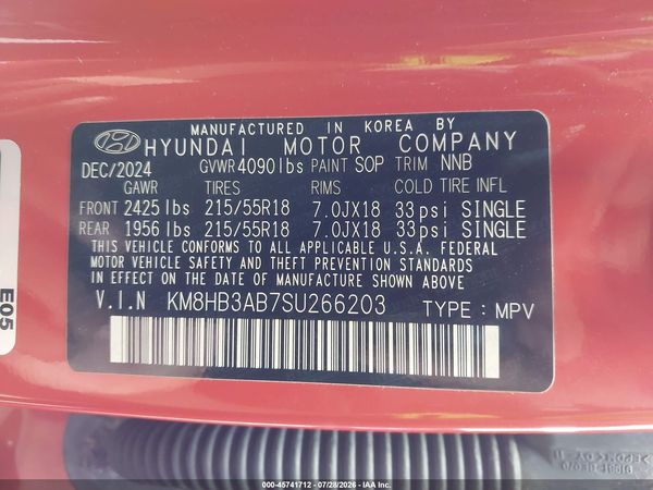 2025 HYUNDAI KONA SEL