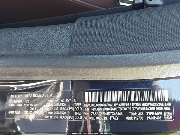 2019 ALFA ROMEO STELVIO TI SPORT AWD