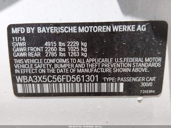 2015 BMW 328I GRAN TURISMO XDRIVE