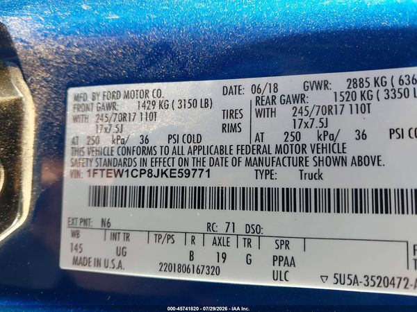 2018 FORD F-150 XLT