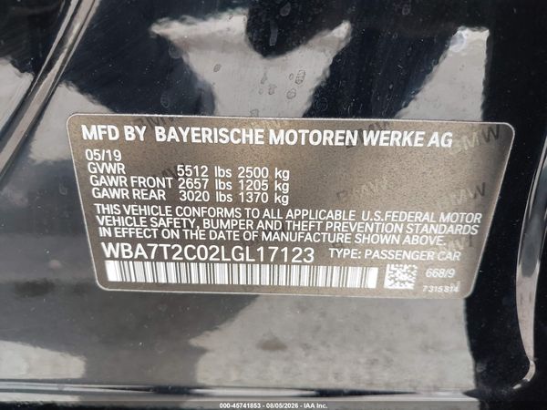 2020 BMW 740I