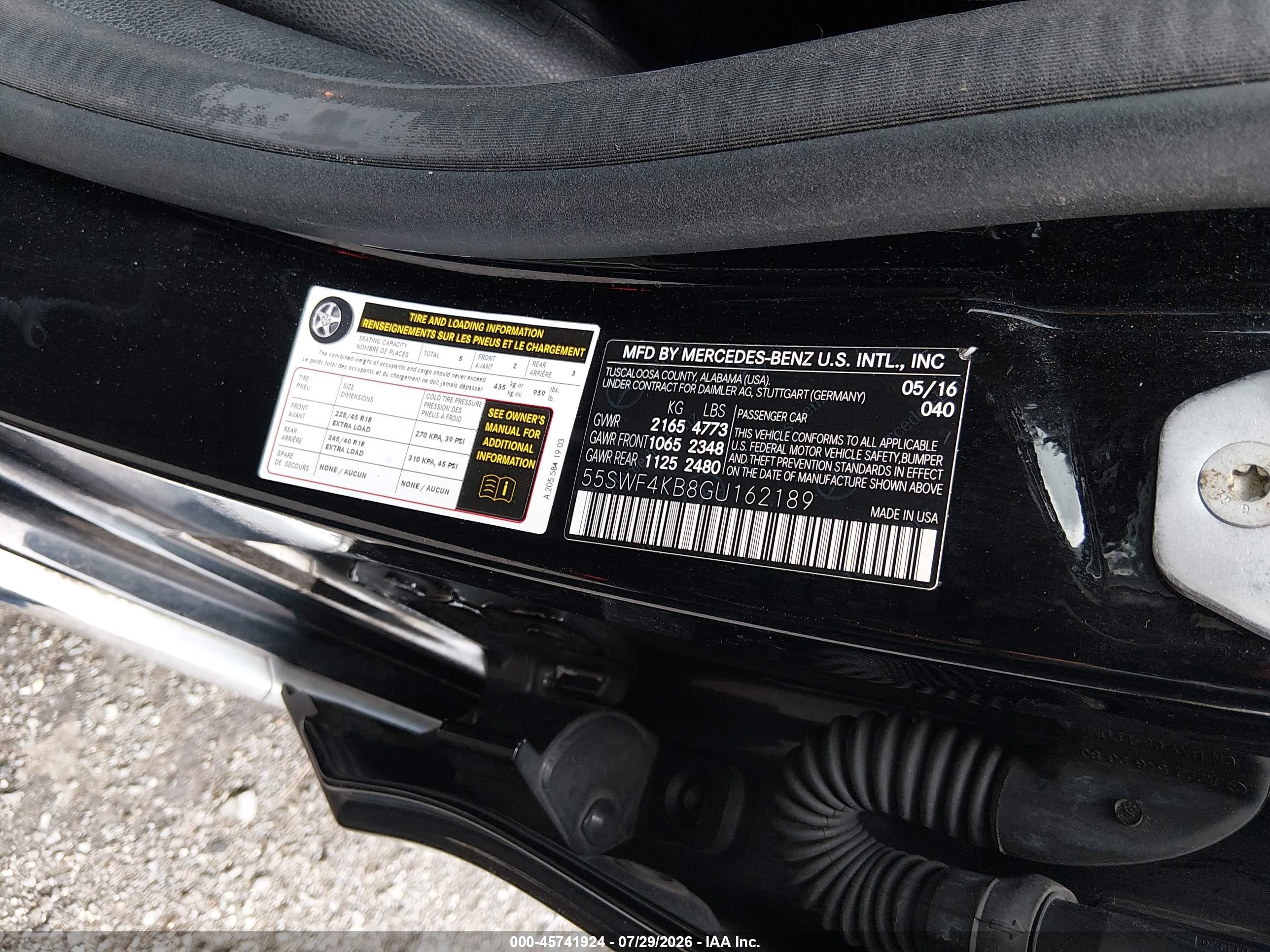 2016 MERCEDES-BENZ C 300 4MATIC