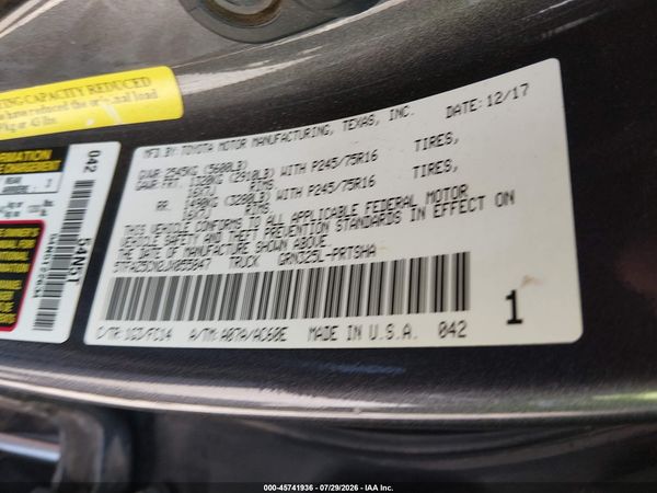 2018 TOYOTA TACOMA SR5 V6