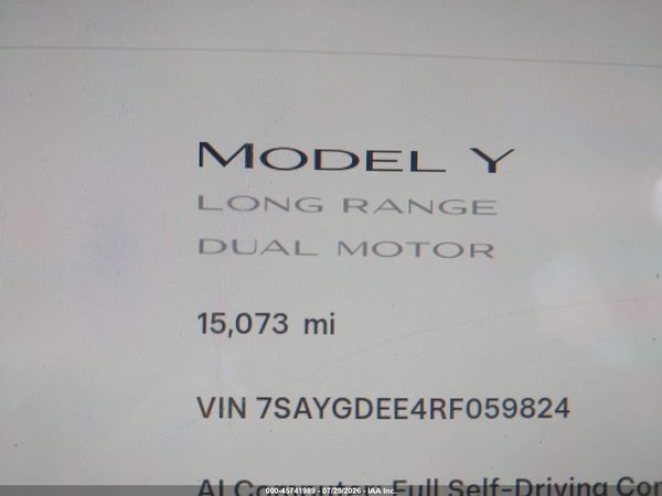 2024 TESLA MODEL Y