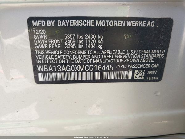 2021 BMW 530E