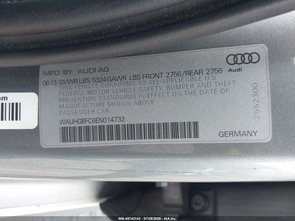 2014 AUDI A6 3.0T PREMIUM PLUS