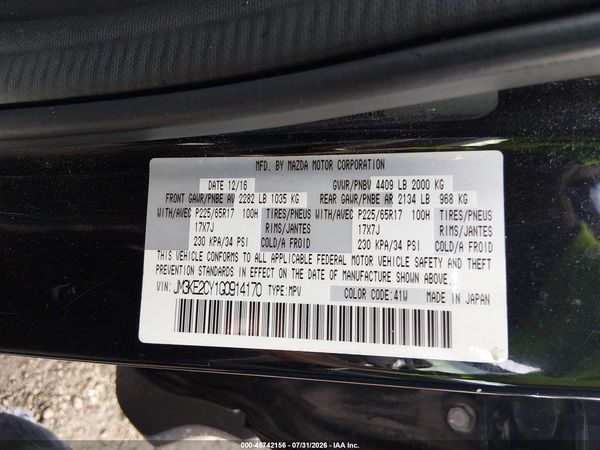 2016 MAZDA CX-5 TOURING