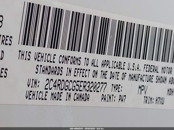 2014 DODGE GRAND CARAVAN SXT — I9