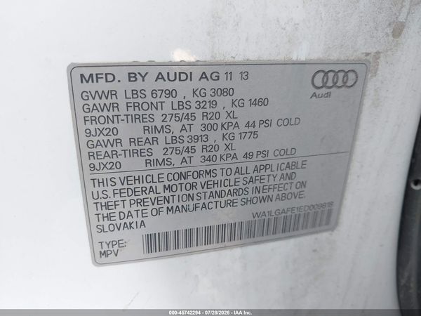 2014 AUDI Q7 3.0T PREMIUM