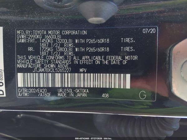 2020 LEXUS GX 460 PREMIUM
