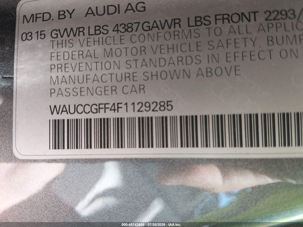2015 AUDI A3 1.8T PREMIUM