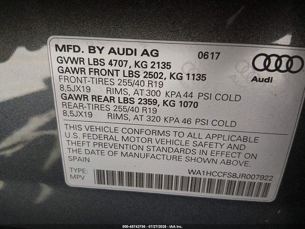 2018 AUDI Q3
