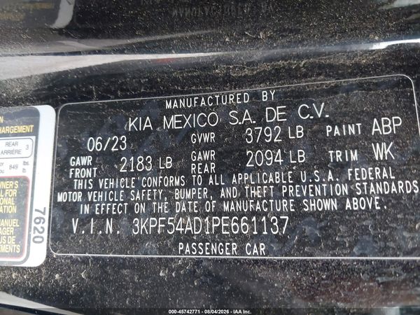 2023 KIA FORTE GT-LINE
