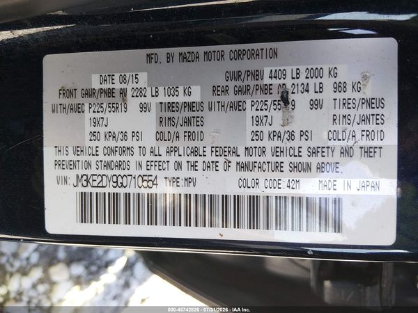 2016 MAZDA CX-5 GRAND TOURING