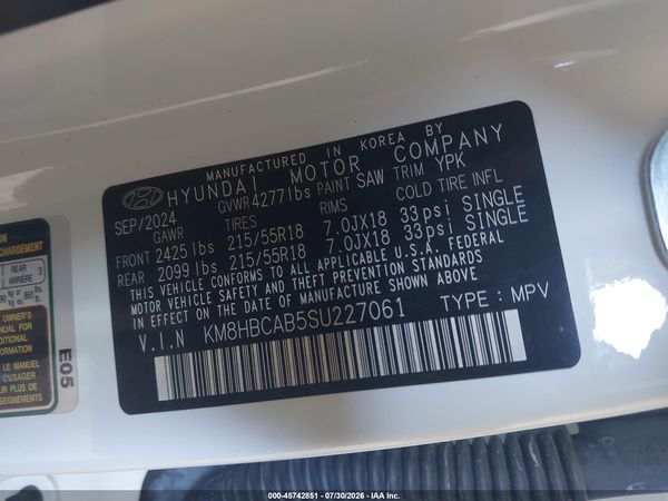2025 HYUNDAI KONA SEL