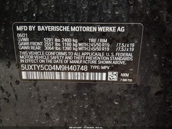 2021 BMW X3 XDRIVE30I