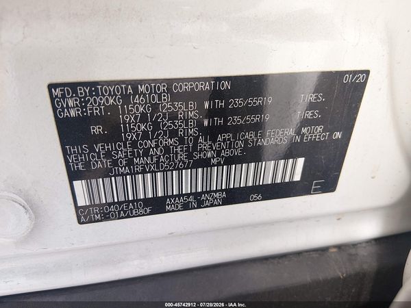 2020 TOYOTA RAV4 XLE PREMIUM