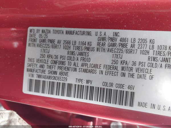 2025 MAZDA CX-50 2.5 S SELECT PACKAGE