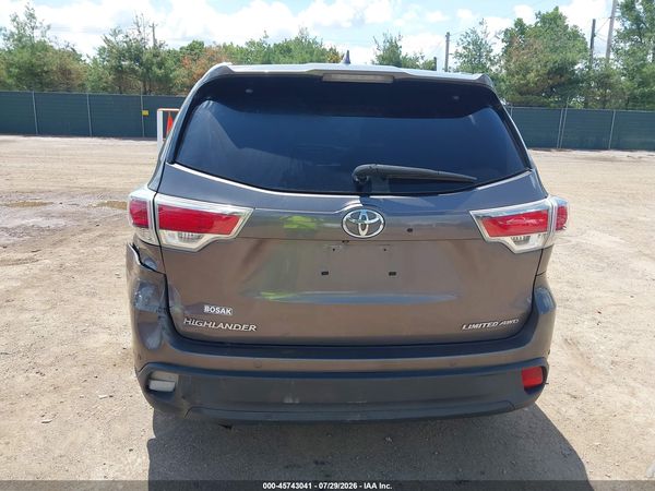 2016 TOYOTA HIGHLANDER LIMITED PLATINUM V6