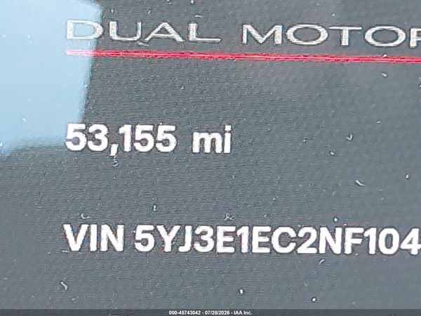 2022 TESLA MODEL 3