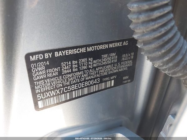 2014 BMW X3 XDRIVE35I