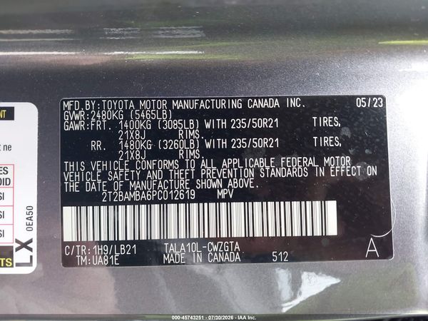 2023 LEXUS RX 350 PREMIUM PLUS