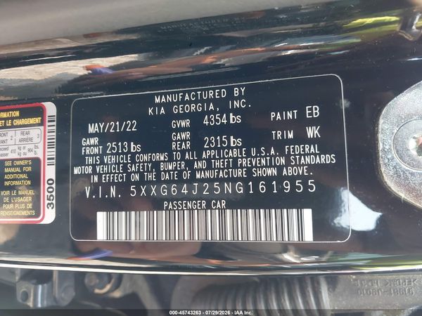 2022 KIA K5 GT-LINE