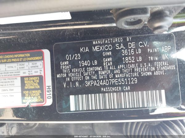 2023 KIA RIO LX
