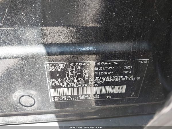 2020 TOYOTA RAV4 LE