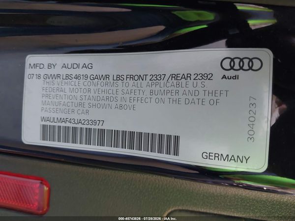 2018 AUDI A4