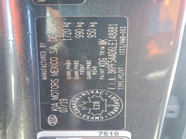 2020 KIA FORTE EX
