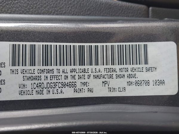 2015 DODGE DURANGO LIMITED