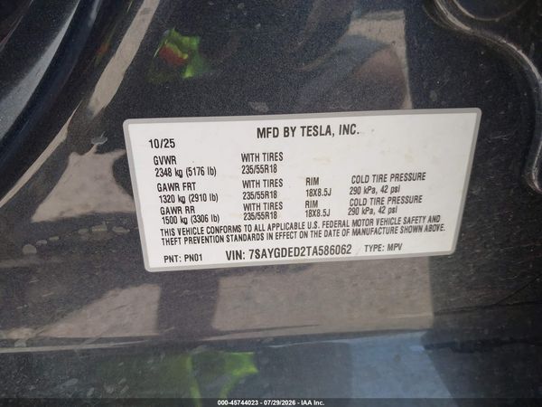 2026 TESLA MODEL Y
