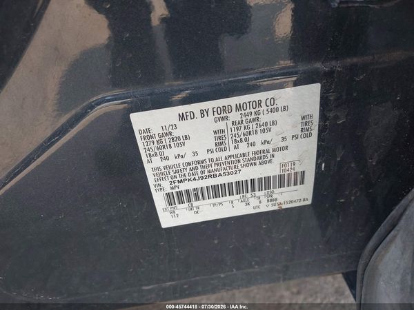 2024 FORD EDGE SEL — I9
