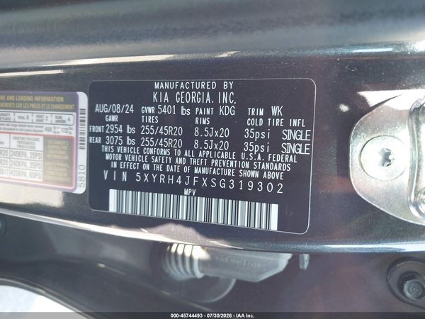 2025 KIA SORENTO EX
